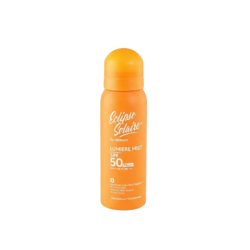 Eclipse Solaire Lumiere Mist Sunscreen Spray SPF 50 PA+++ UVA/ UVB/ IR / BR / VR /No White Cast /All Skin Types | 100ML