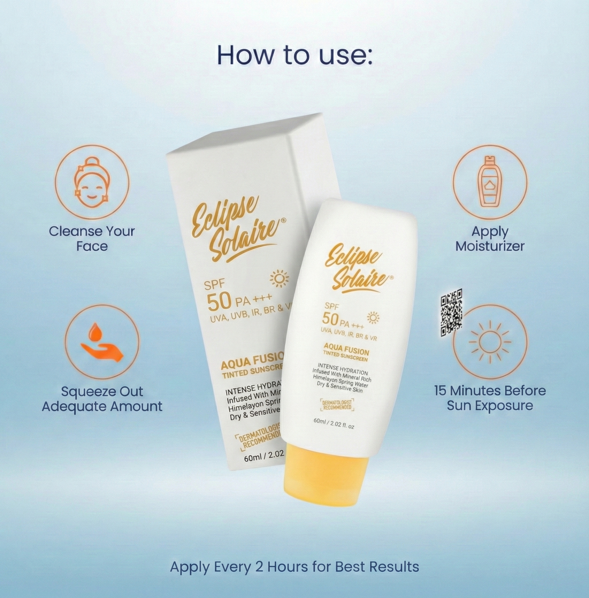 Buy 2 Eclipse Solaire Aqua Fusion & Get 1 Flawless Fix Dry Shampoo Free