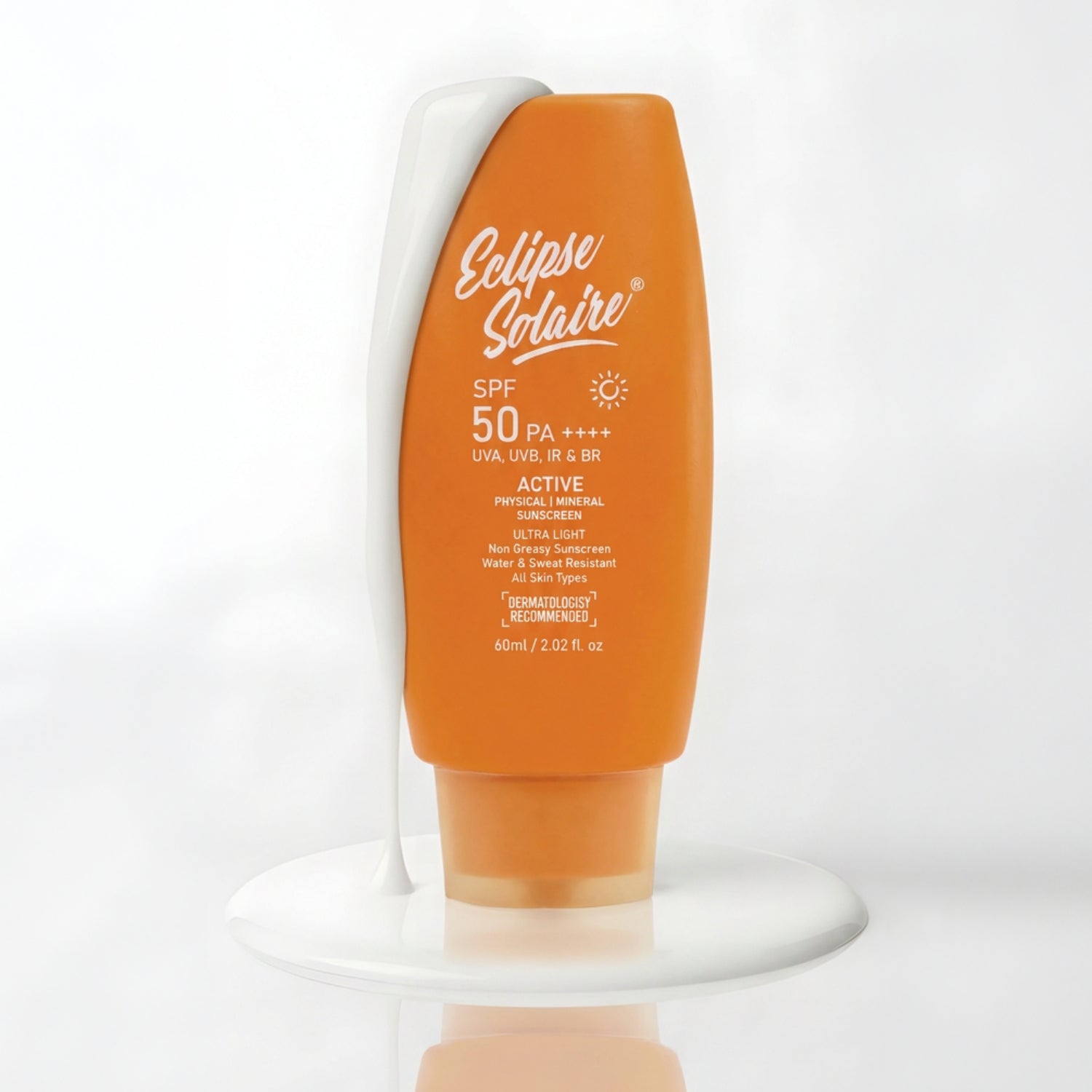 Eclipse Solaire Active SPF 50 PA++++ India’s Lightest Physical Sunscreen in 60ML