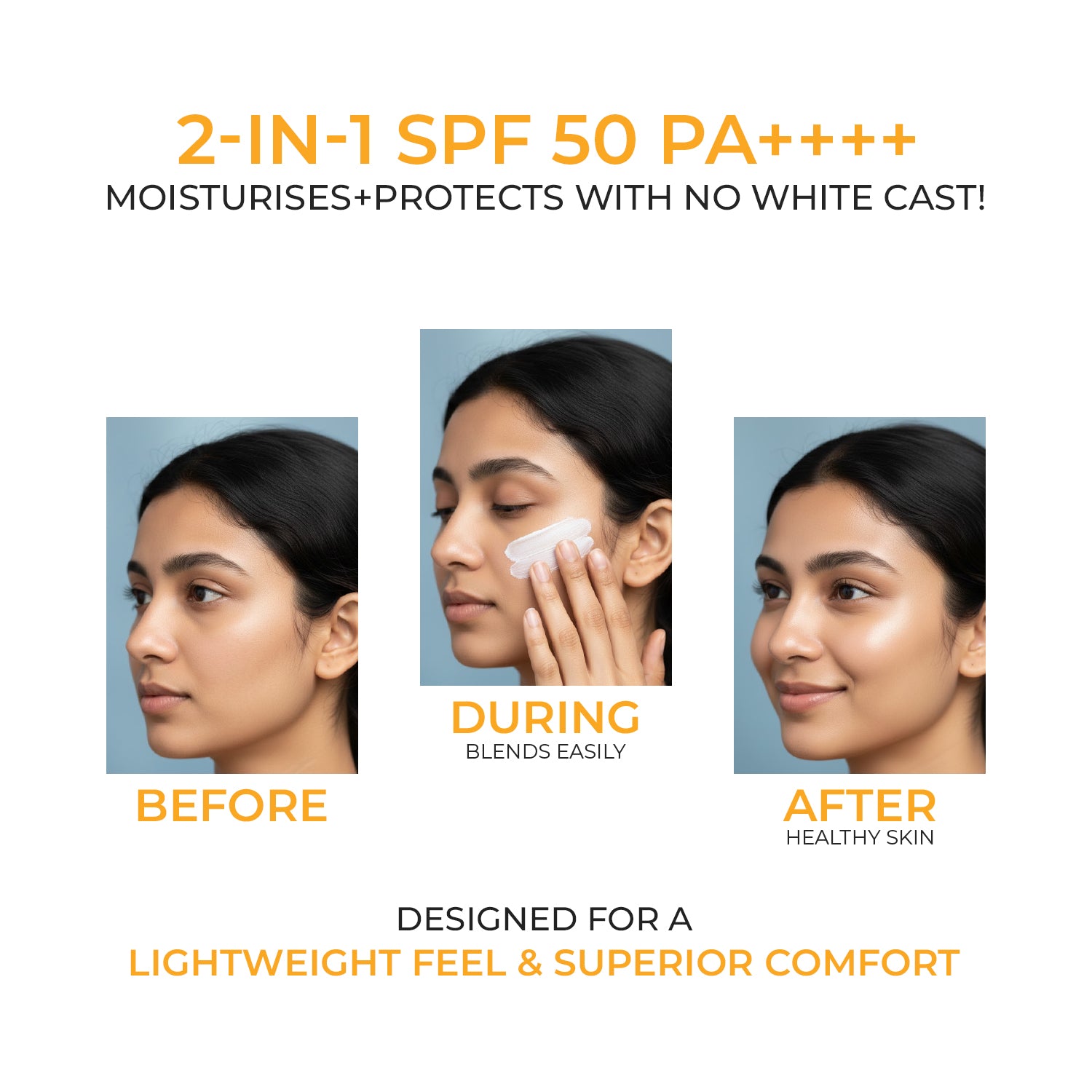 Eclipse Solaire Active SPF 50 PA++++ | Non-Greasy Physical Sunscreen for Sensitive Skin (30ML)