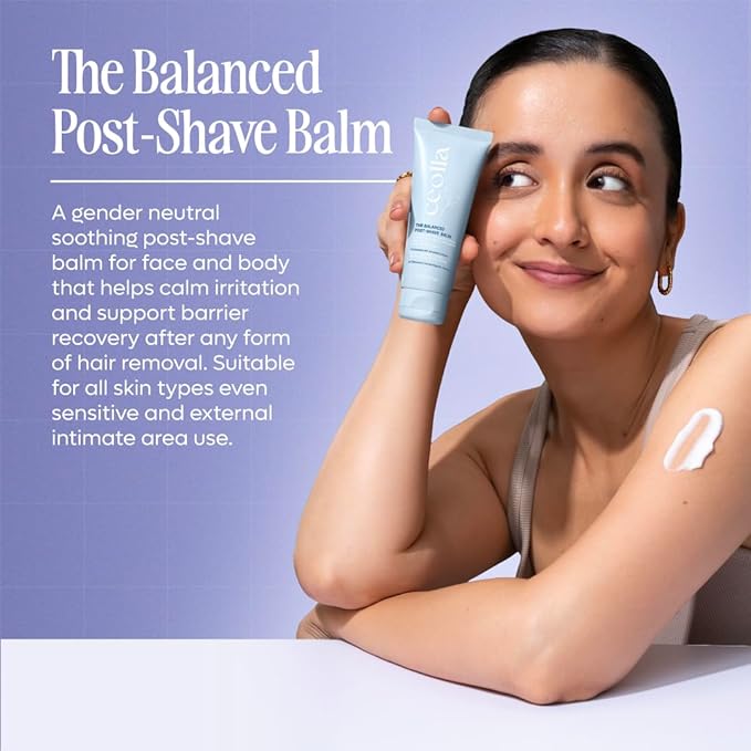 Ceolla Post Shave Balm (70 ml) | Alcohol-Free Cooling Skin Repair Balm Unisex | Calms Irritation, Supports Barrier Recovery