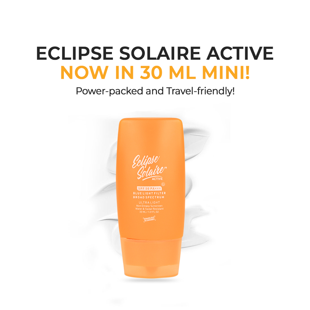 Eclipse Solaire Active SPF 50 PA+++ India’s Lightest Physical Sunscreen in 30ML