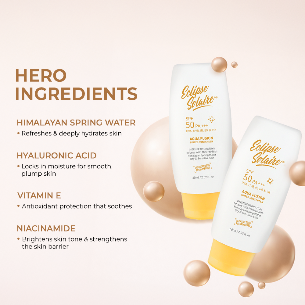 Eclipse Solaire Aqua Fusion - 5X Protection With SPF 50 PA +++ in 60ML
