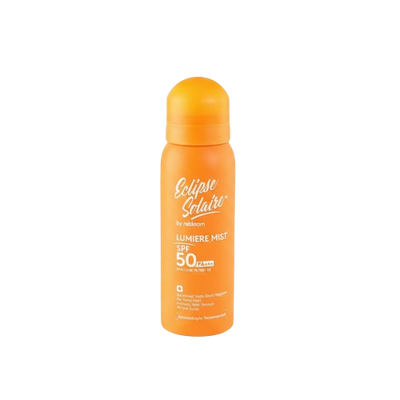 Eclipse Solaire Lumiere Mist Sunscreen Spray SPF 50 PA+++ UVA/ UVB/ IR / BR / VR /No White Cast /All Skin Types | 100ML