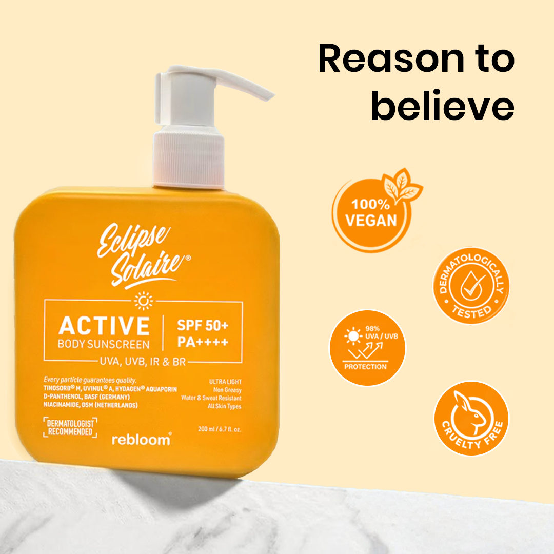 Eclipse Solaire Active Body Sunscreen SPF 50+ PA++++ 200ml