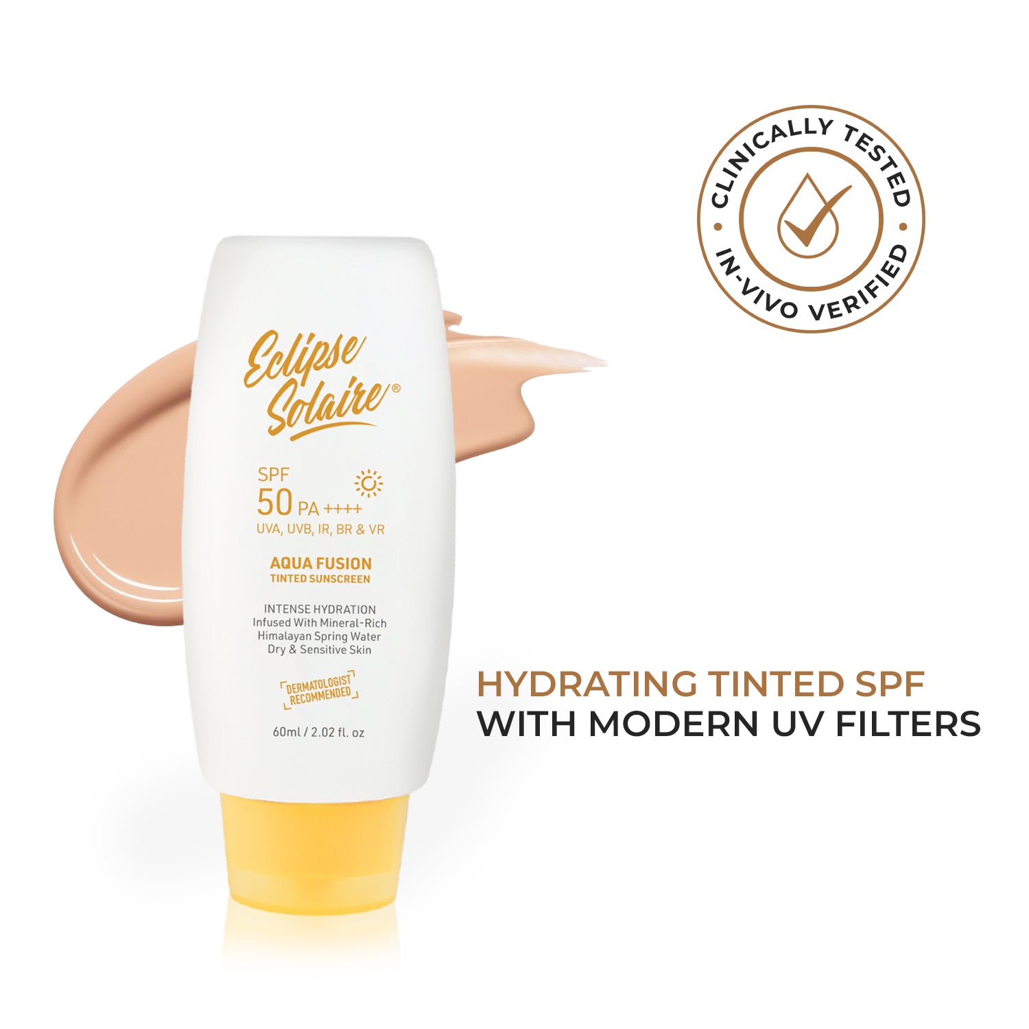 Eclipse Solaire Aqua Fusion - 5X Protection With SPF 50 PA ++++ in 60ML